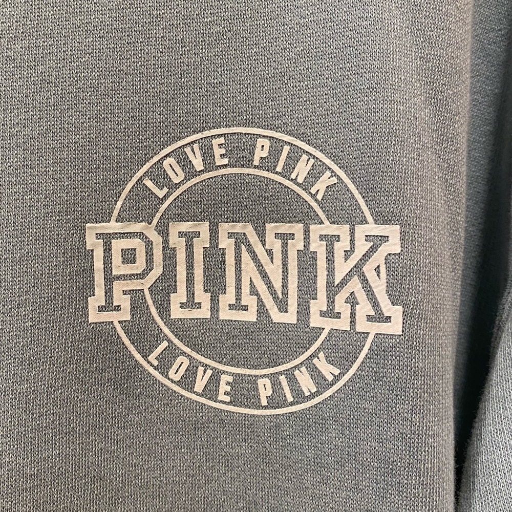 VS PINK Light Teal Crewneck - Picture 3 of 7